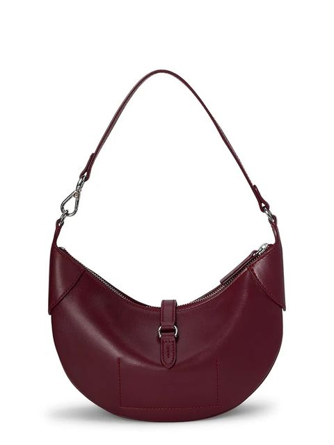 Polo Ralph Lauren torebka skórzana kolor bordowy 428871248 - zdjęcie produktu nr 2