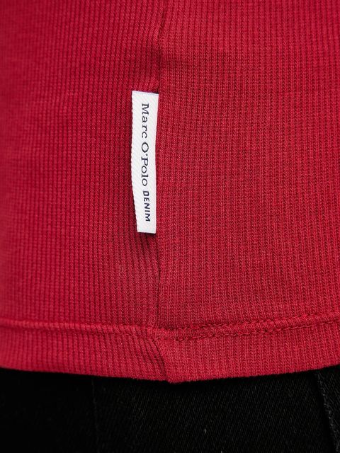 Marc O'Polo longsleeve kolor czerwony z golfem 5000007490