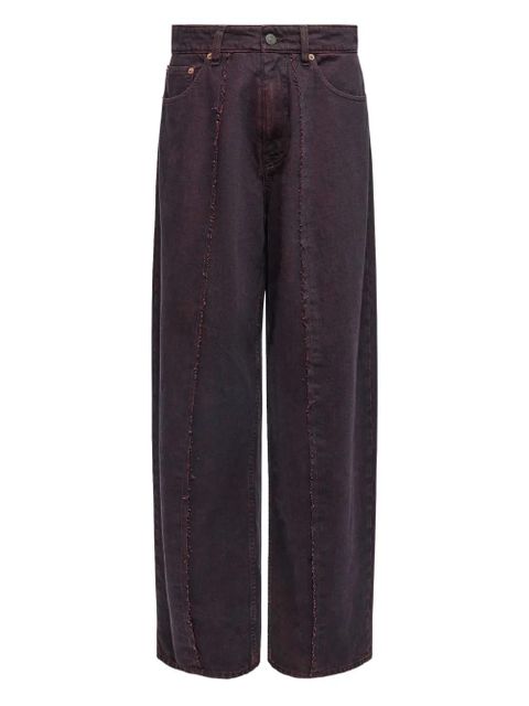 MM6 Maison Margiela single-stitch logo jeans - Purple - zdjęcie produktu nr 1