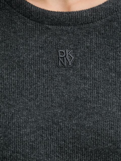 Dkny t-shirt damski kolor szary DJ6T1671