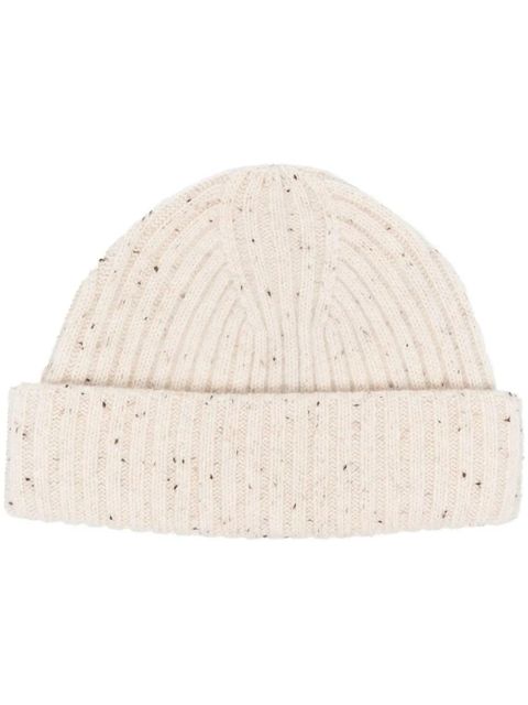 TOTEME chunky ribbed-knit beanie - Neutrals