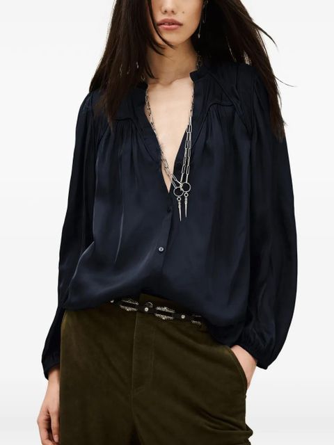 Ba&Sh Cesira gathered blouse - Blue