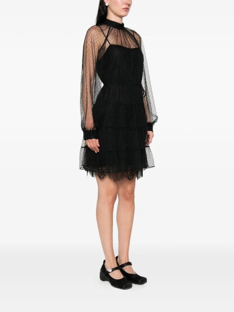 TWINSET tulle mini dress - Black
