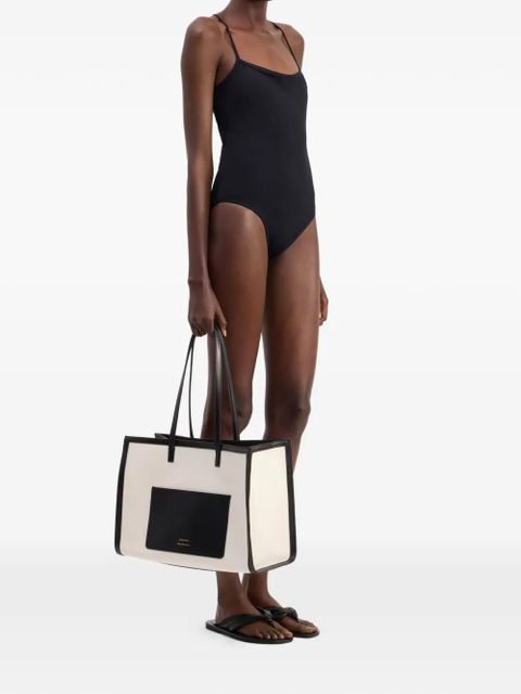 LouLou de Saison criss-crossing straps swimsuit - Black