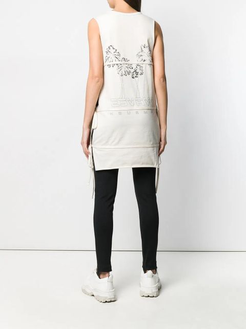 AMBUSH sleeveless tie T-shirt - Neutrals