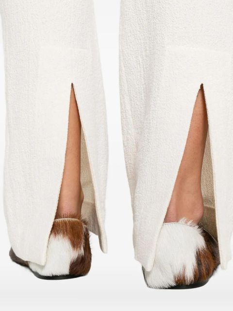 Nanushka Shera back-slit trousers - Neutrals