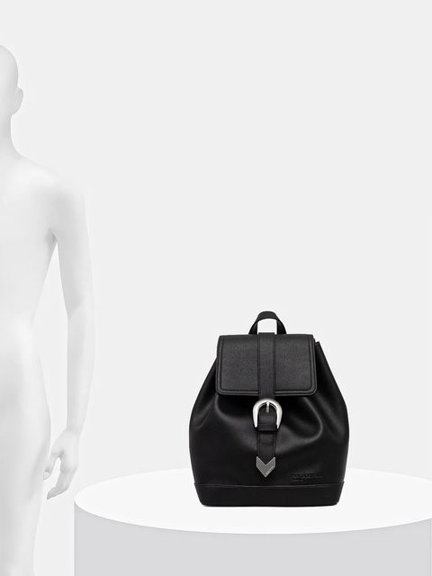 Karl Lagerfeld Jeans plecak damski kolor czarny duży gładki A4W30141