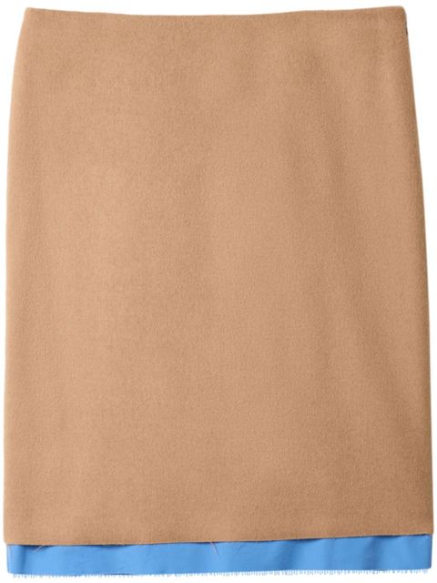 Miu Miu camel-hair midi skirt - Brown - zdjęcie produktu nr 1