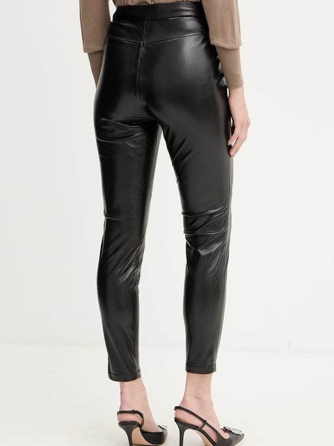 BOSS Orange spodnie damskie kolor czarny dopasowane high waist 50551469 - zdjęcie produktu nr 2