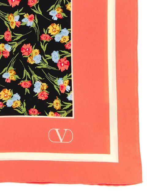 Valentino Garavani floral-print scarf - Orange - zdjęcie produktu nr 2