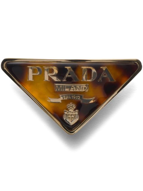 Prada tortoiseshell-effect hair clip - Brown - zdjęcie produktu nr 1