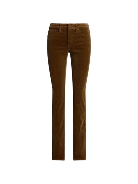 Lauren Ralph Lauren corduroy-effect trousers - Brown - zdjęcie produktu nr 1