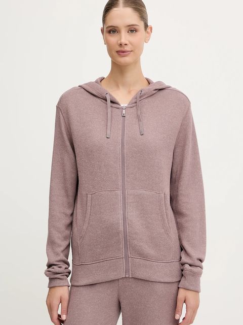 Chantelle bluza damska kolor różowy z kapturem gładka C15WL5 - zdjęcie produktu nr 1