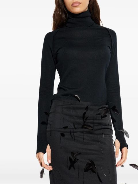 Victoria Beckham turtleneck top - Black - zdjęcie produktu nr 2