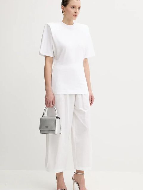 Pinko t-shirt bawełniany damski kolor biały 105217 A2M2