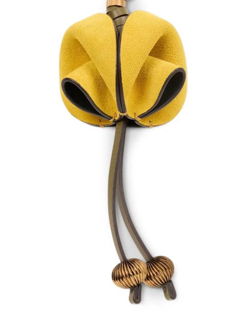 ETRO flower-shaped leather charm - Black