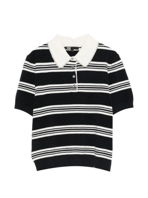 Maje striped polo top - Blue - zdjęcie produktu nr 1