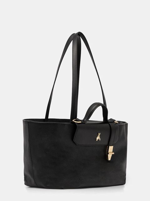 Patrizia Pepe torebka skórzana kolor czarny 8B0289 L178 - zdjęcie produktu nr 2