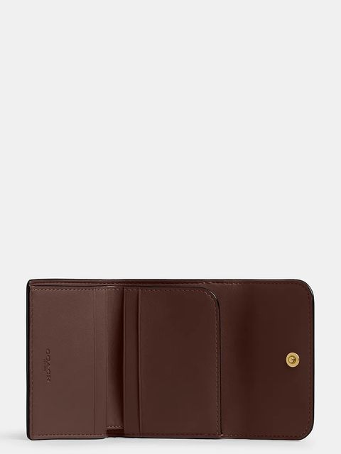 Coach portfel damski kolor brązowy CAN48