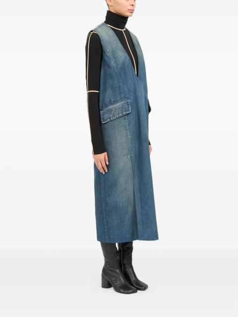 MM6 Maison Margiela cotton midi dress - Blue