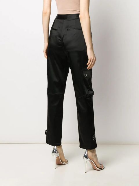 Simkhai high-rise cargo-pocket trousers - Black
