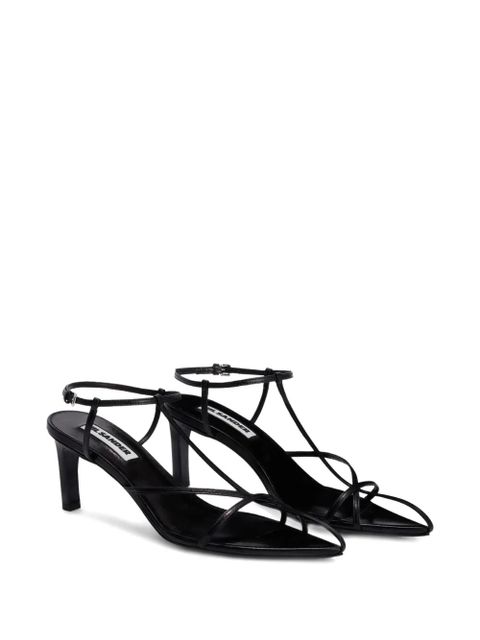 Jil Sander interwoven-straps pointed-toe pumps - Black - zdjęcie produktu nr 2