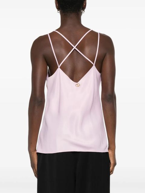 TWINSET crossover-strap tank top - Pink