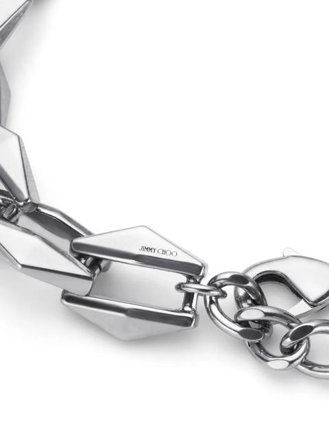 Jimmy Choo stud-design chain bracelet - Silver