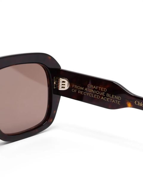 Chloé Eyewear square-frame sunglasses - Brown