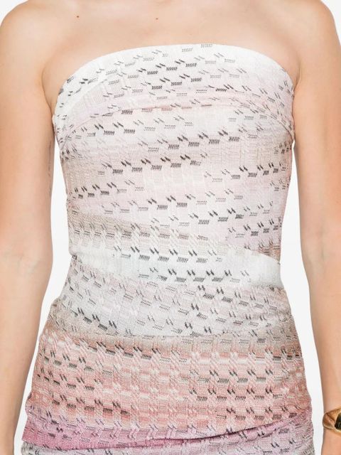 Missoni ombré-effect knitted mini dress - Pink