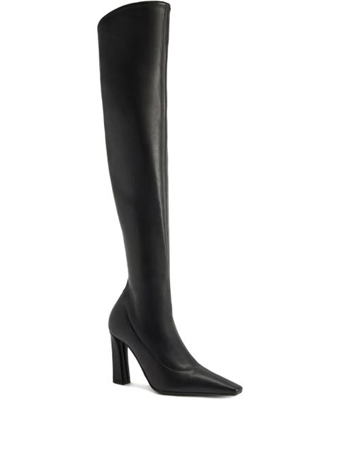 Giuseppe Zanotti square-toe knee-high boots - Black - zdjęcie produktu nr 1