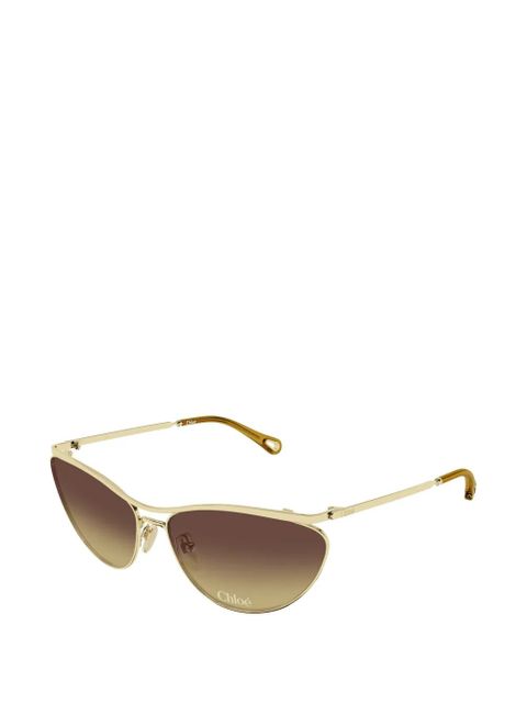 Chloé Eyewear cat-eye frame sunglasses - Gold - zdjęcie produktu nr 2