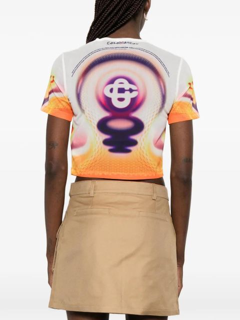 Casablanca graphic-print T-shirt - Orange