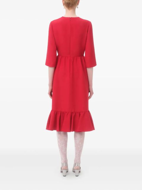 Valentino Garavani midi crepe dress - Red