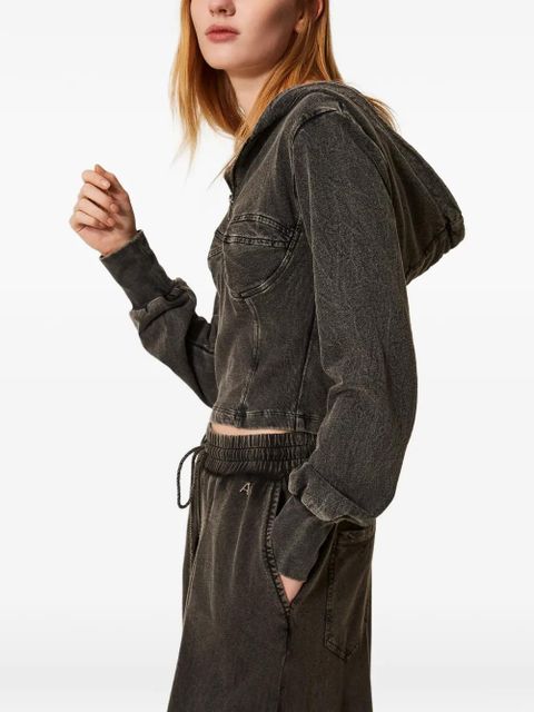 TWINSET long-sleeves hoodie - Grey