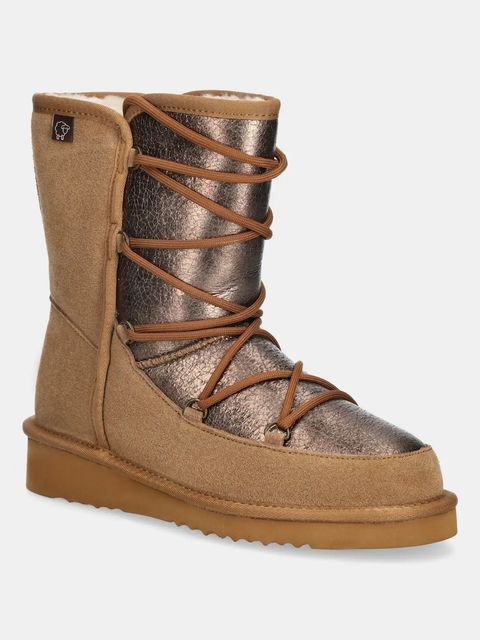 Answear.LAB śniegowce zamszowe kolor brązowy - zdjęcie produktu nr 1