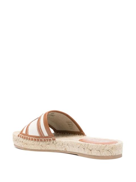 Tod's Catena logo-embroidered espadrilles - Neutrals