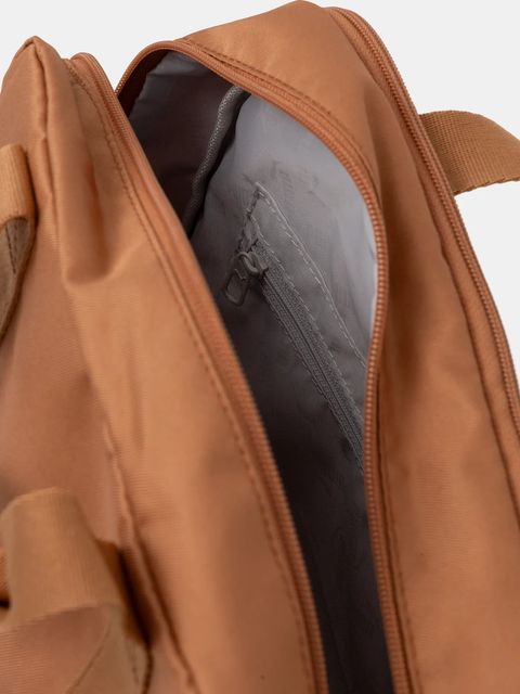 Puma plecak damski kolor brązowy duży gładki 91348