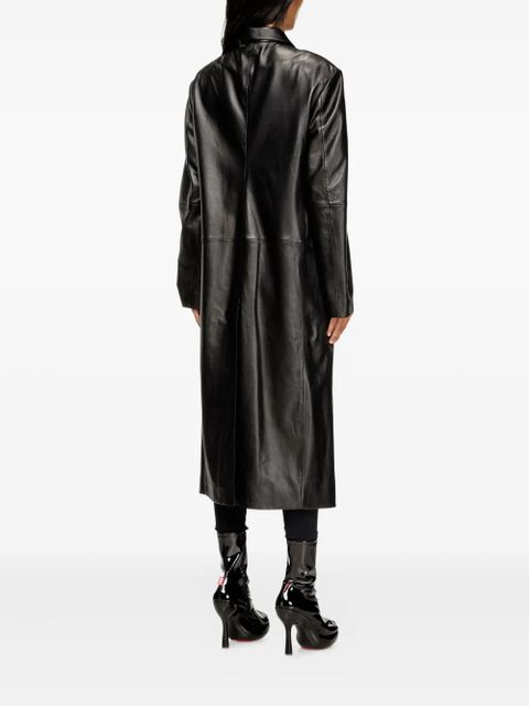 Diesel Lancelot leather coat - Black