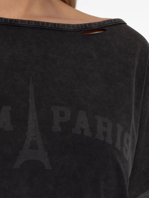 MISBHV Team Paris long-sleeved mini dress - Black