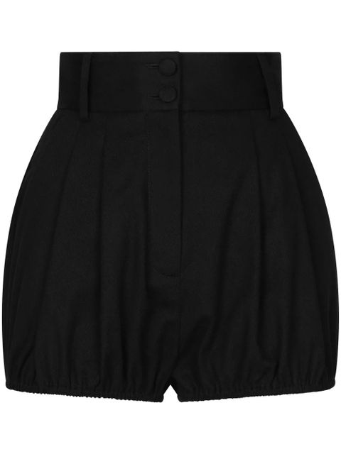 Dolce & Gabbana pleated gabardine shorts - Black - zdjęcie produktu nr 1