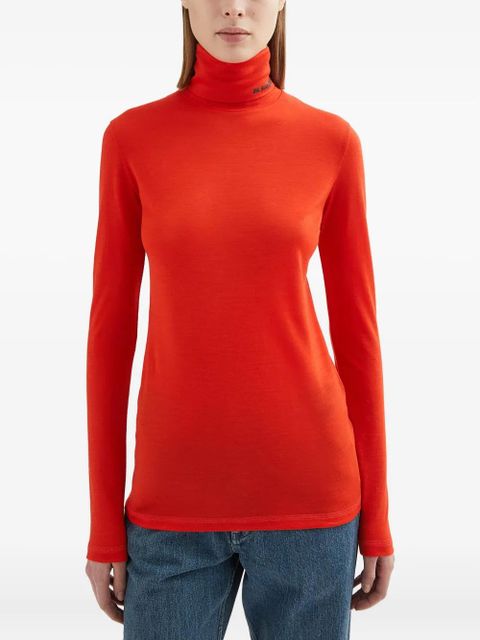 Jil Sander roll-neck T-shirt - Orange