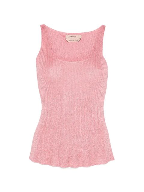 TWINSET ribbed top - Pink - zdjęcie produktu nr 1