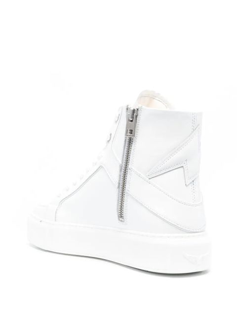 Zadig&Voltaire tonal high-top sneakers - White