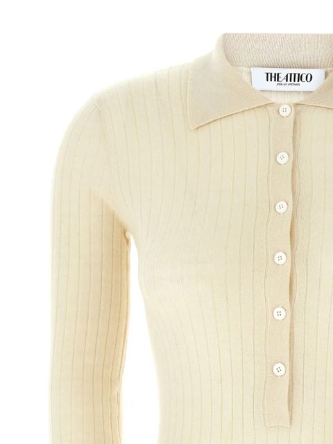 The Attico ribbed sweater - White