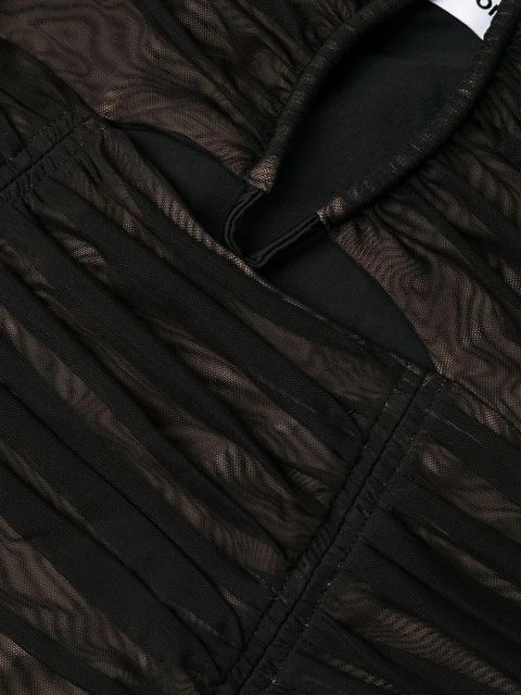 Self-Portrait halterneck cut-out swimsuit - Black