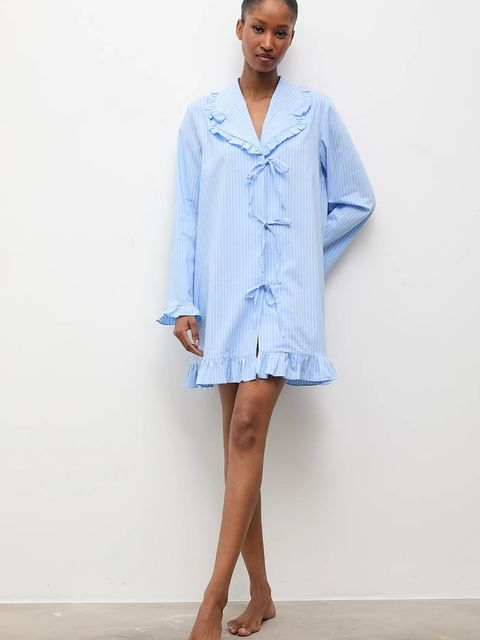 Answear.LAB koszula nocna damska kolor niebieski - zdjęcie produktu nr 1