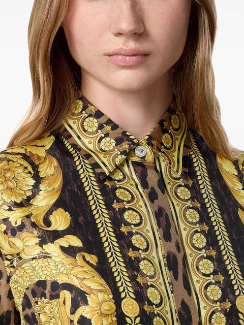 Versace Wild Barocco silk shirt - Black