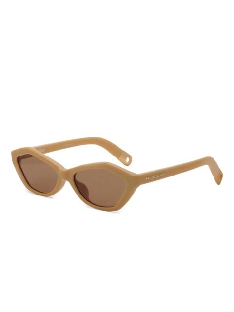 Jacquemus geometric-frame sunglasses - Neutrals - zdjęcie produktu nr 2