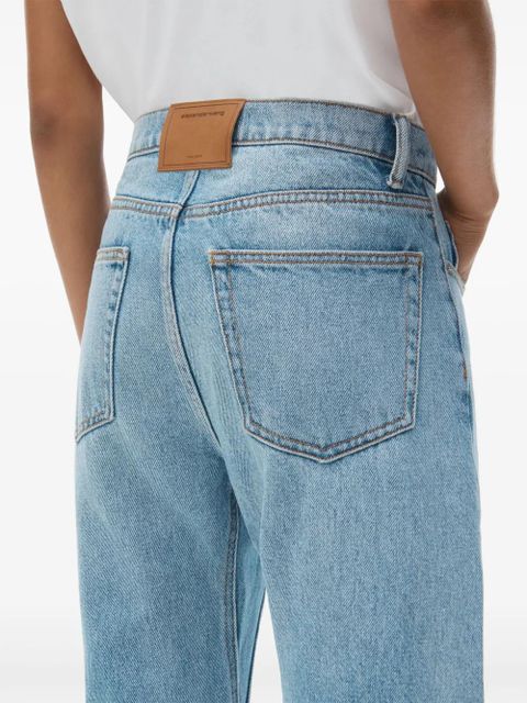 Alexander Wang logo-embossed jeans - Blue